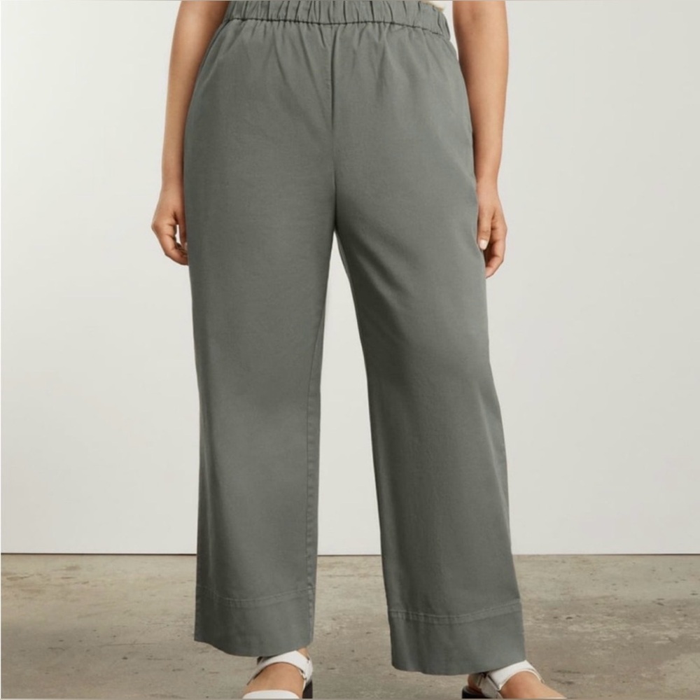✨ Everlane The Easy Pant Gray Size 16 Relaxed Pull-On Trouser